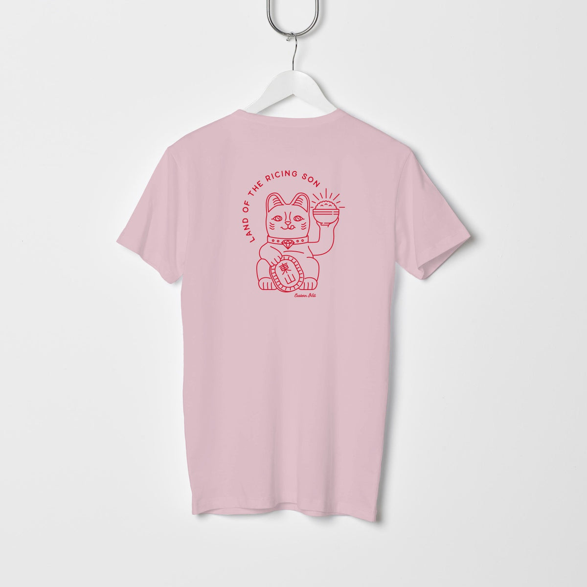Eastern Hill General Supplies Land of the Ricing Son Tee - Pink/Red