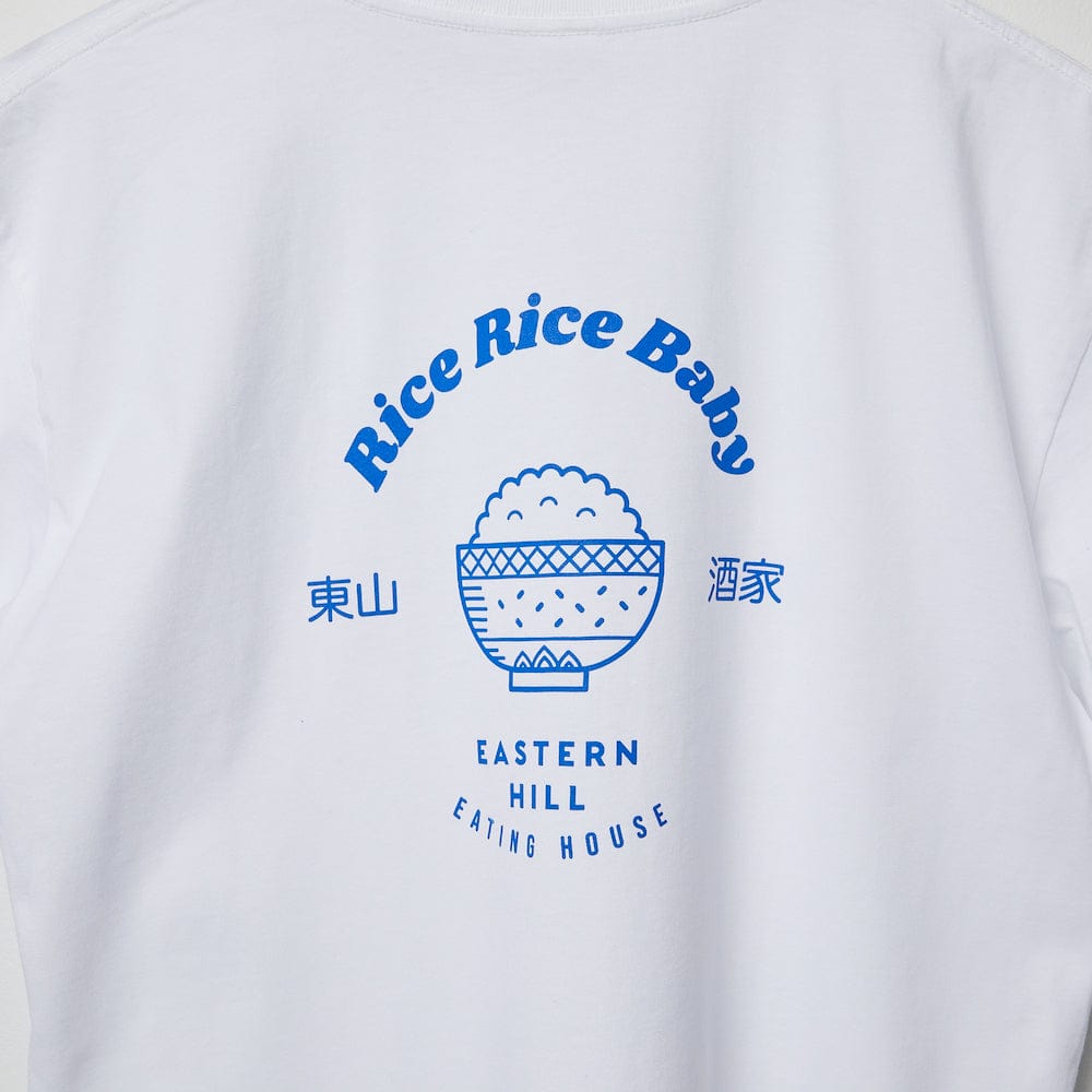 Eastern Hill General Supplies Rice Rice Baby Tee - White/Royal