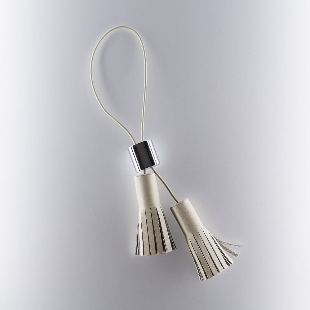 Building Block Tassel 11 - Haze/Silver