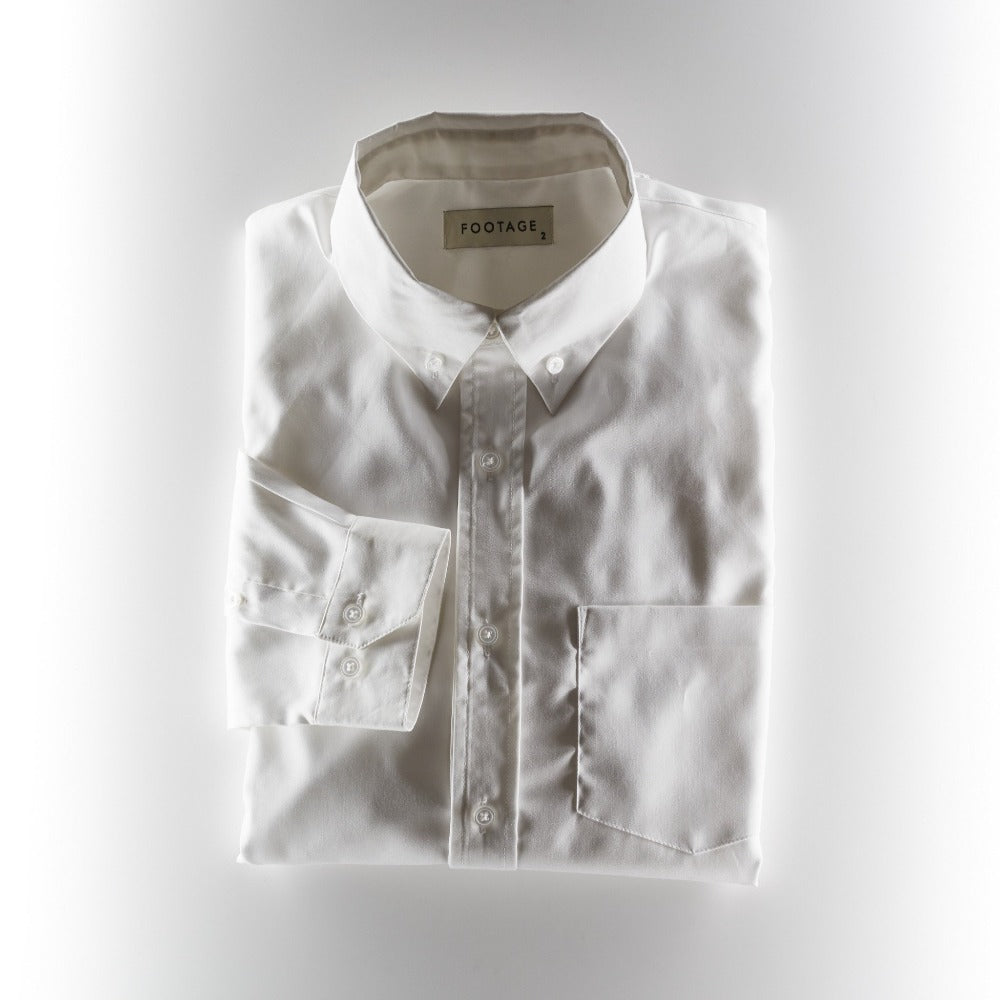 Footage Oxford Collar Shirt - White