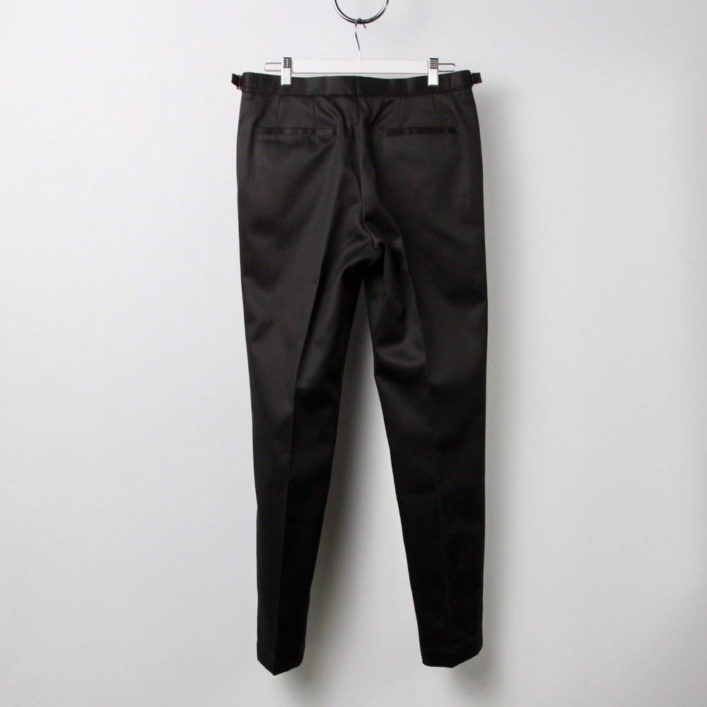Footage 002 裤子 - 黑色中腰长裤，带侧袢调节器