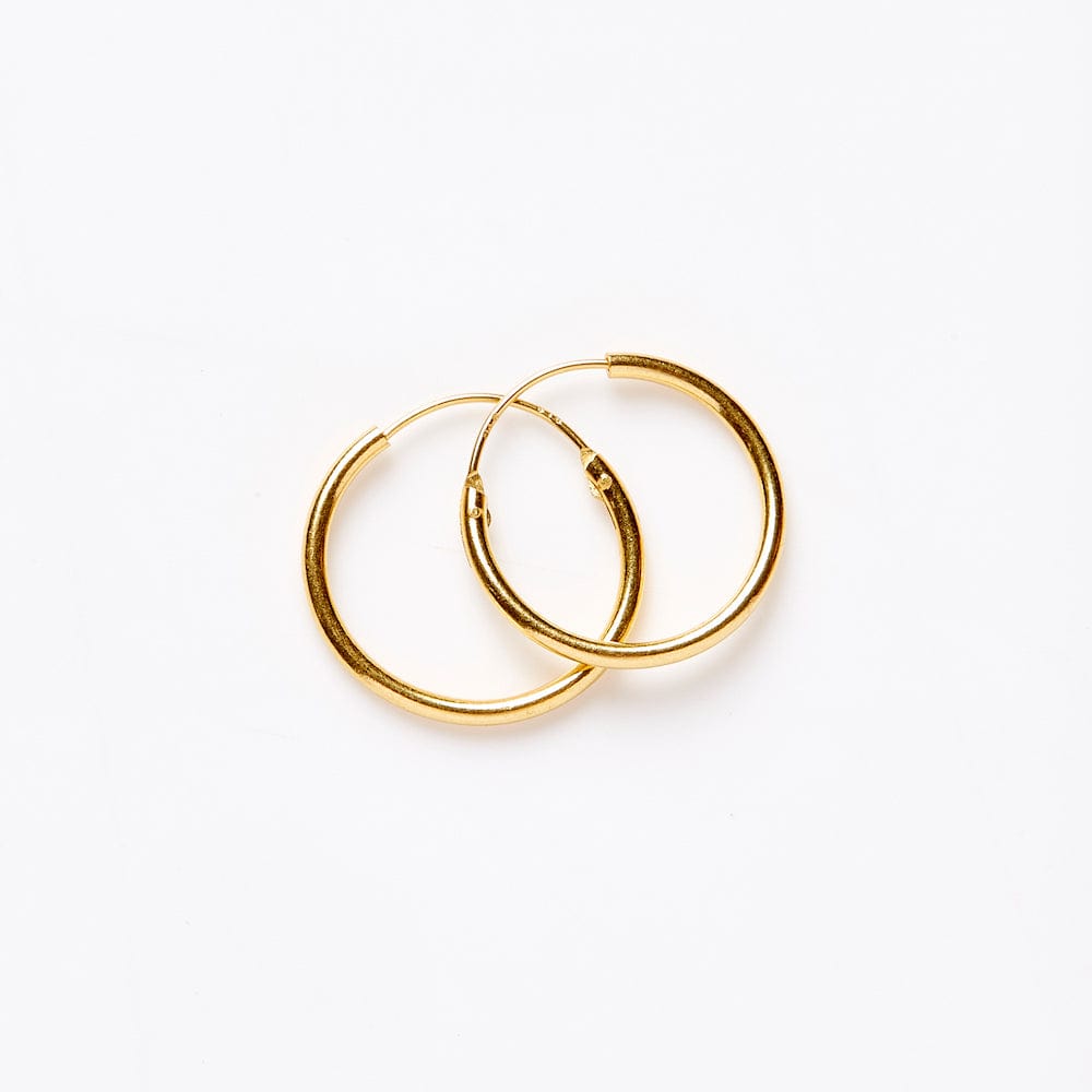 Footage 22K Gold Hoop Earrings