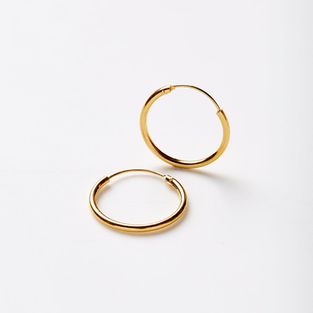 Footage 22K Gold Hoop Earrings