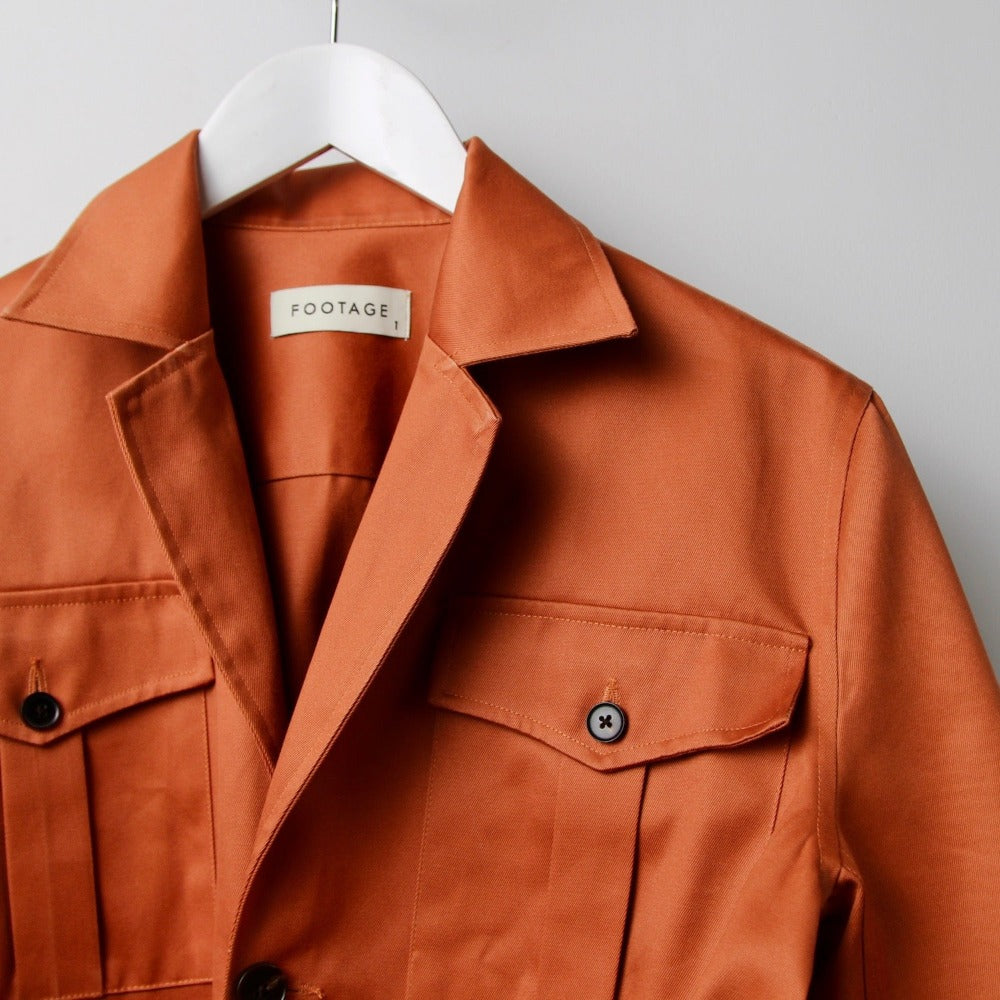 Footage Safari Jacket Terracotta