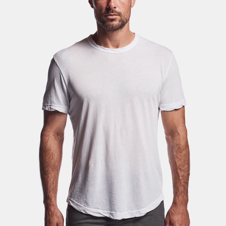 James Perse Clear Jersey Crew Neck - White