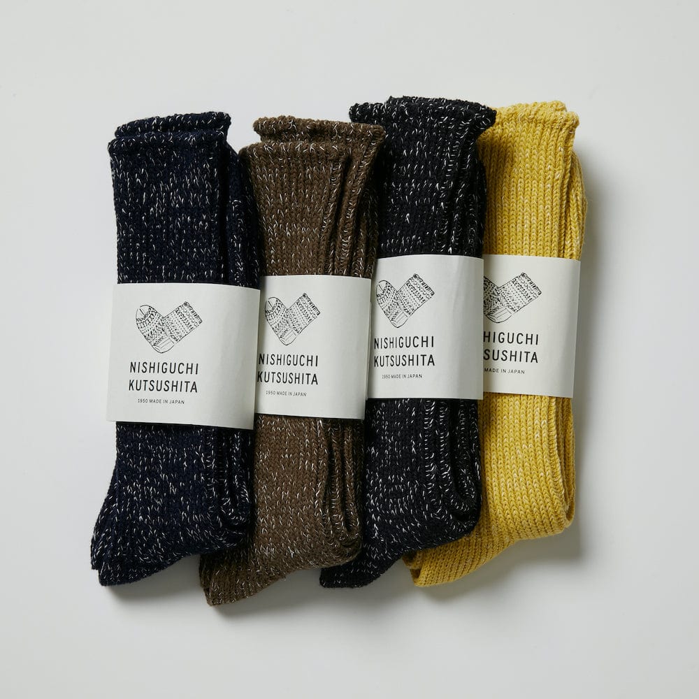 Nishiguchi Kutsushita Hemp Cotton Socks 
